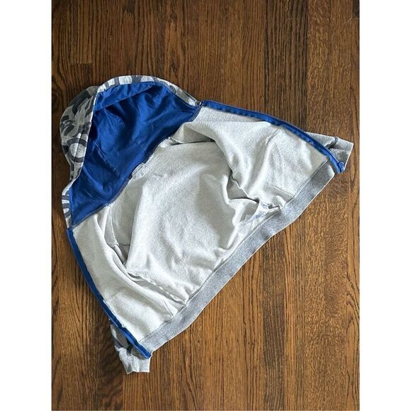 Little Marc Jacobs Kids Size 6 Grey Print Zip-up Hoodie - Picture 9 of 10